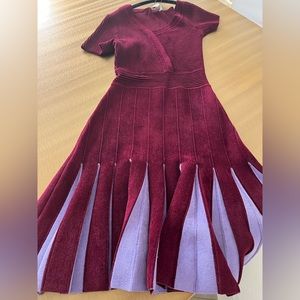 Yigal azrouel maroon dress